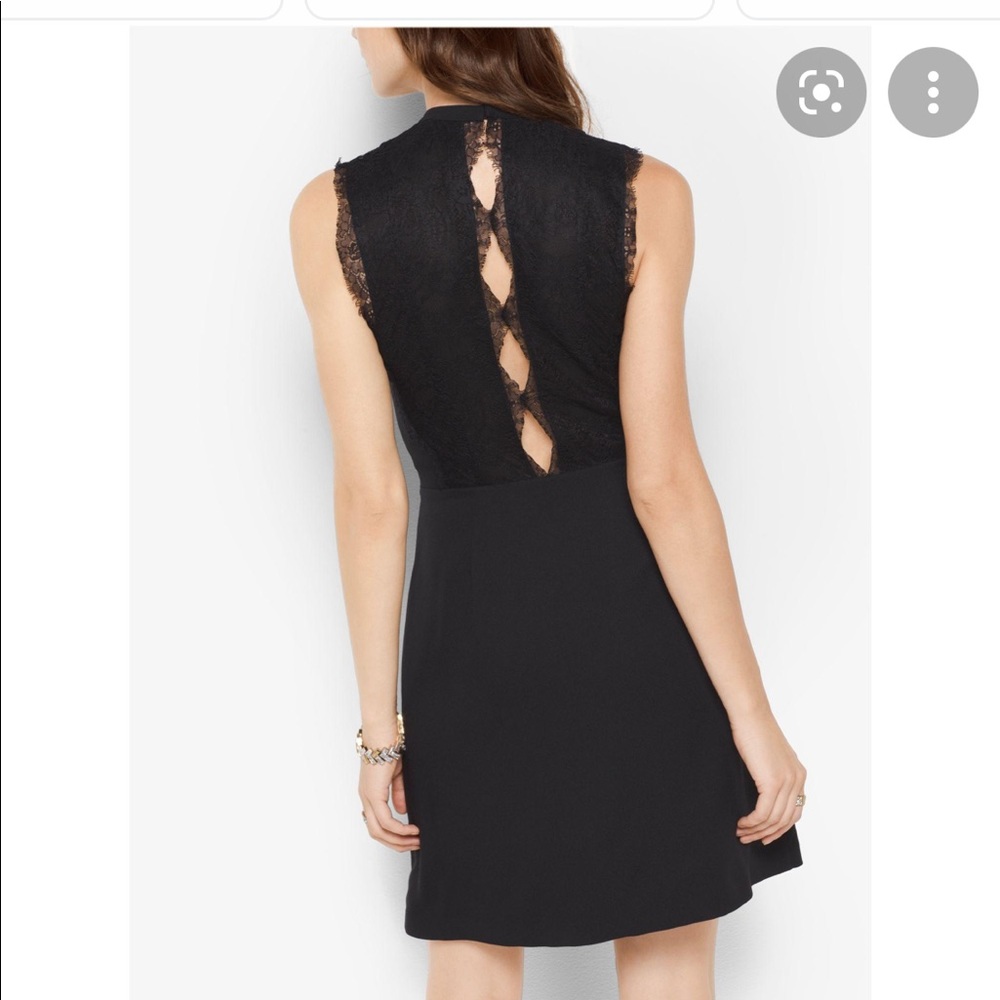 ❌Sold❌ Michael Kors lace trim crepe dress